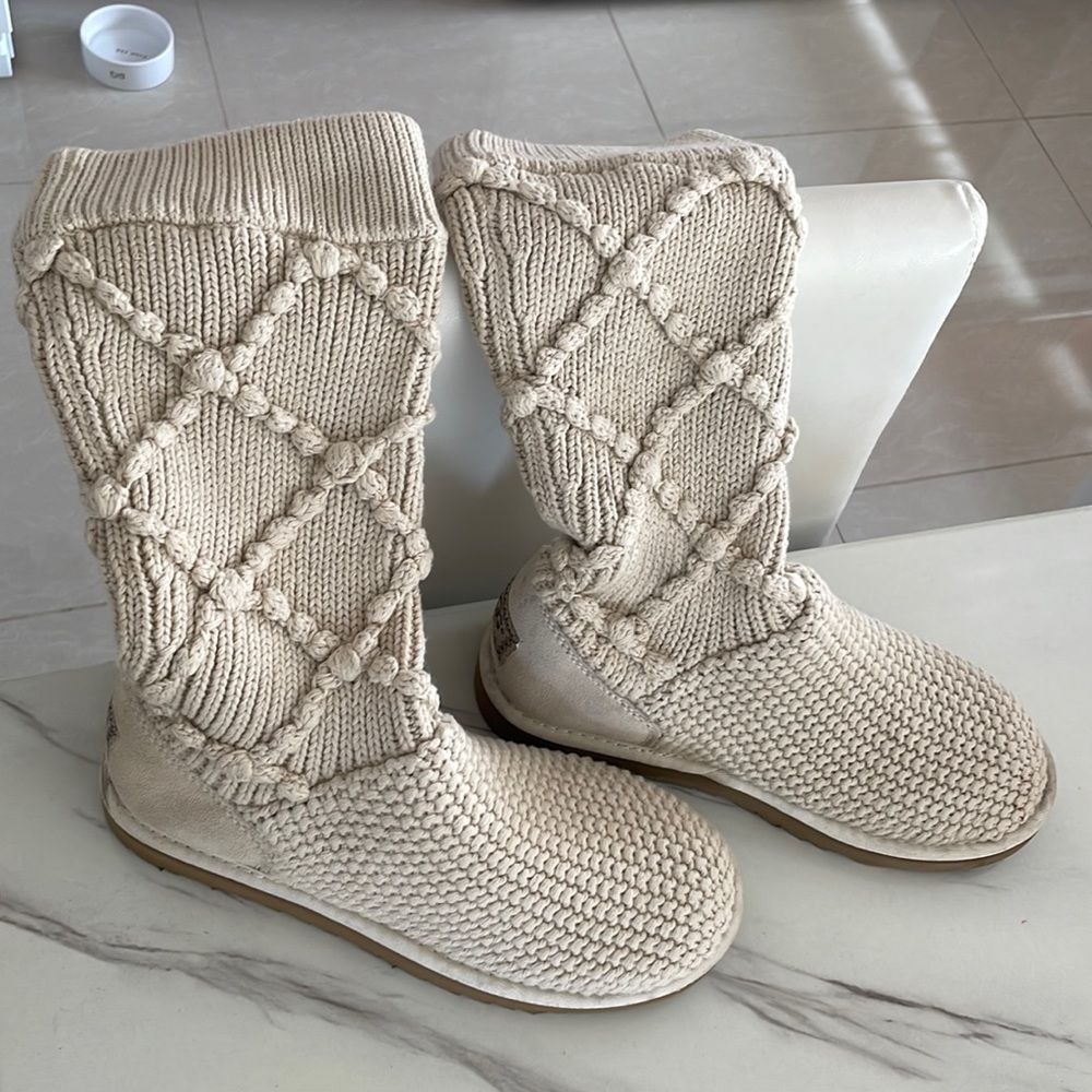 Ugg argyle knit boots